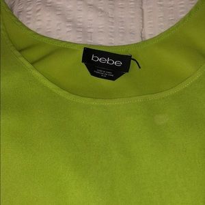 bebe Tops - Bebe Neon Green Hi-Low Tank size MED bebe Tops - Bebe Neon Green Hi-Low Tank size MED